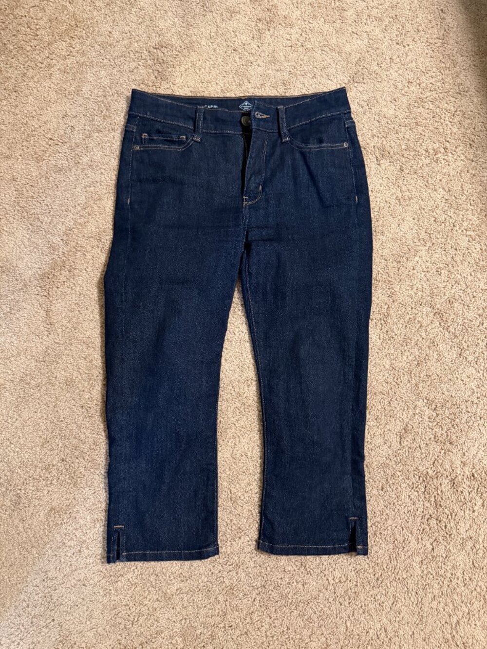 St. John's Bay Womens Secretly Slender Mid Rise Capri Jean